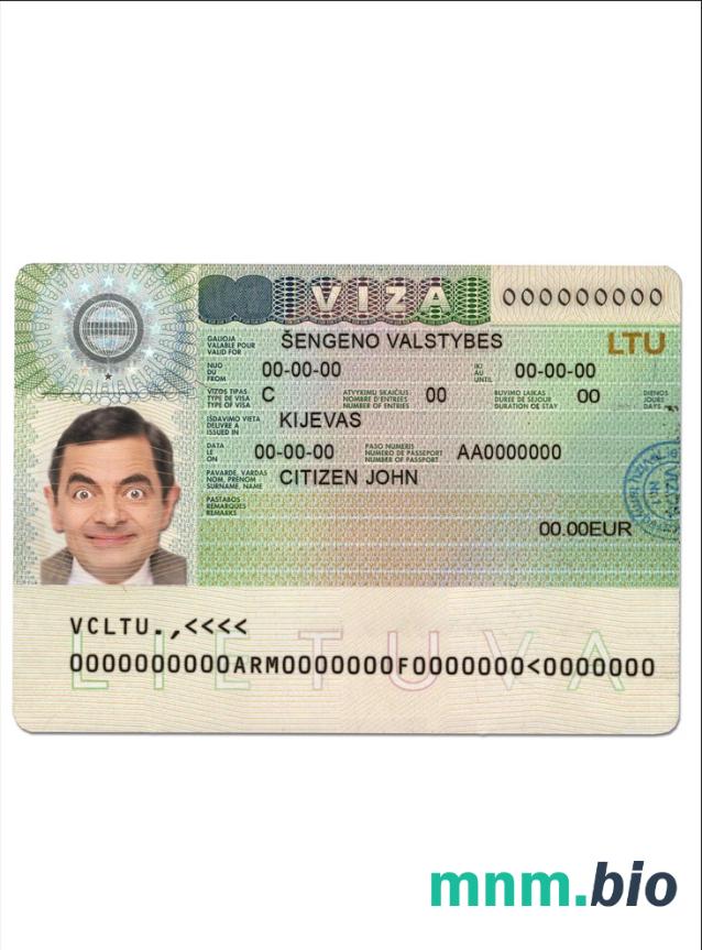 Litwa wiza Schengen przykład w PSD